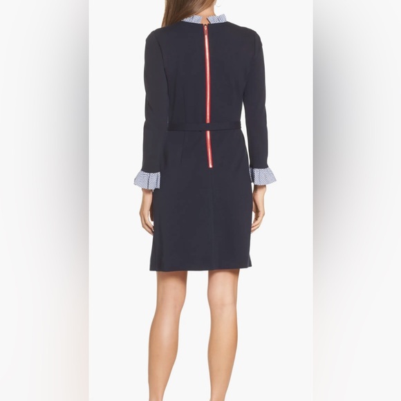 Long Sleeve Ruffle Detail Shirtdress - Picture 2 of 7